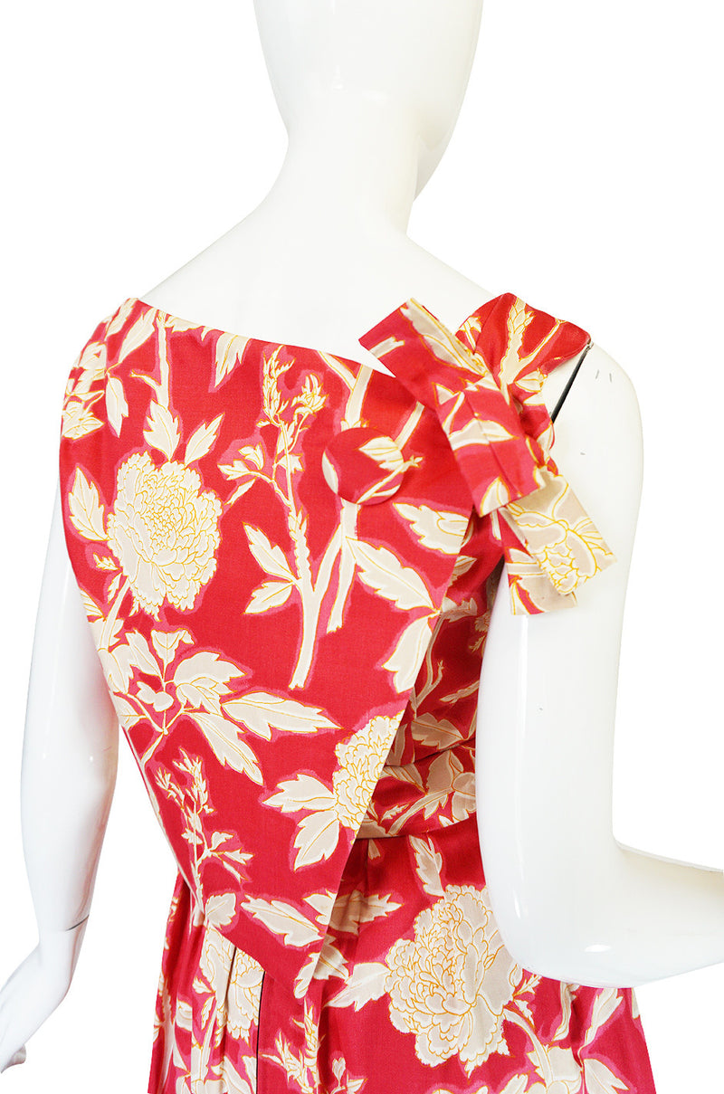 1960s Marc Bohan for Christian Dior Floral Print Dress