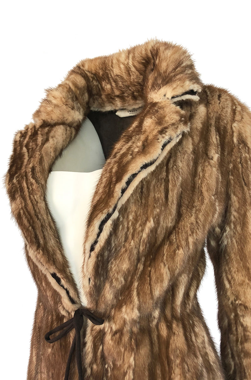 F/W 2002 Prada Runway Look 32 Documented Mink Fur Jacket – Shrimpton Couture