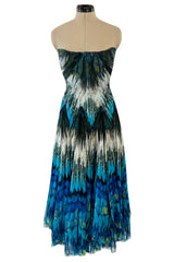 Stunning Spring 2003 Alexander McQueen 'Irere' Collection Silk Chiffon Runway Dress