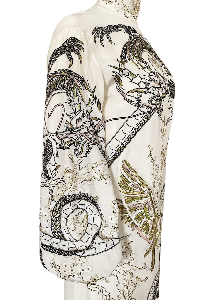 Spring 2013 Peter Dundas for Emilio Pucci Embroidered Dragon Dress