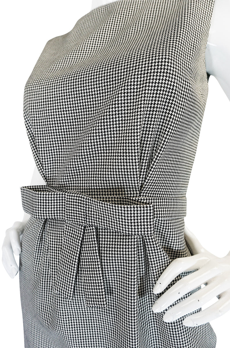 1990s John Galliano for Christian Dior Fitted Check Dress