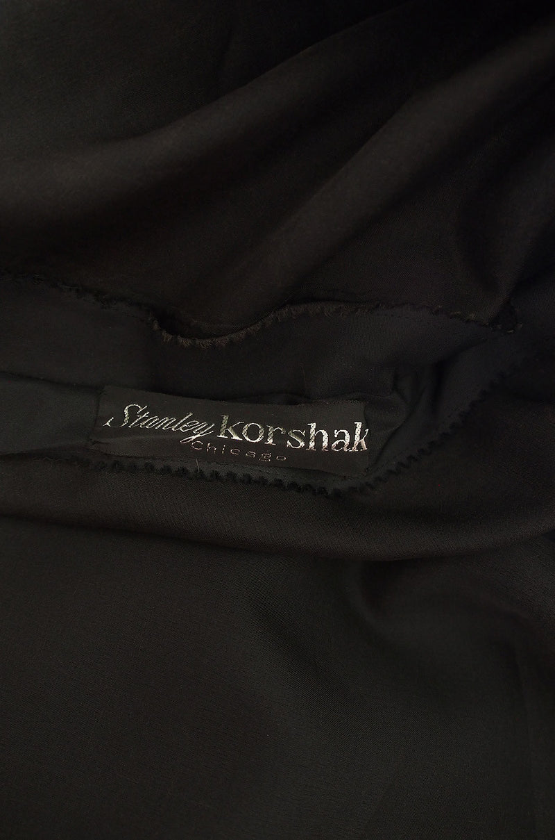 1960s Stanley Korshak Black Silk Beaded Gown – Shrimpton Couture