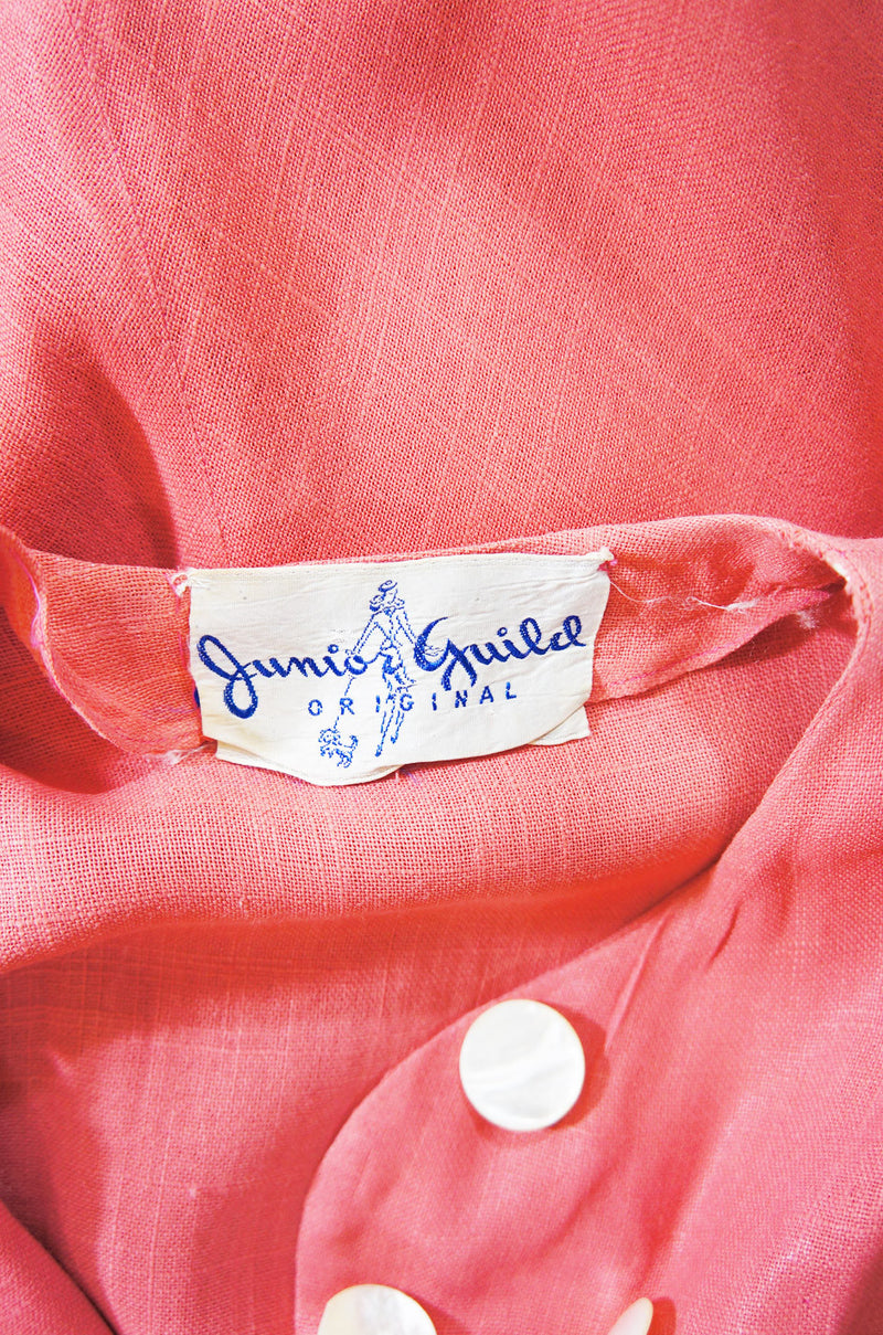 1940s Junior Guild  Original Swing Dress