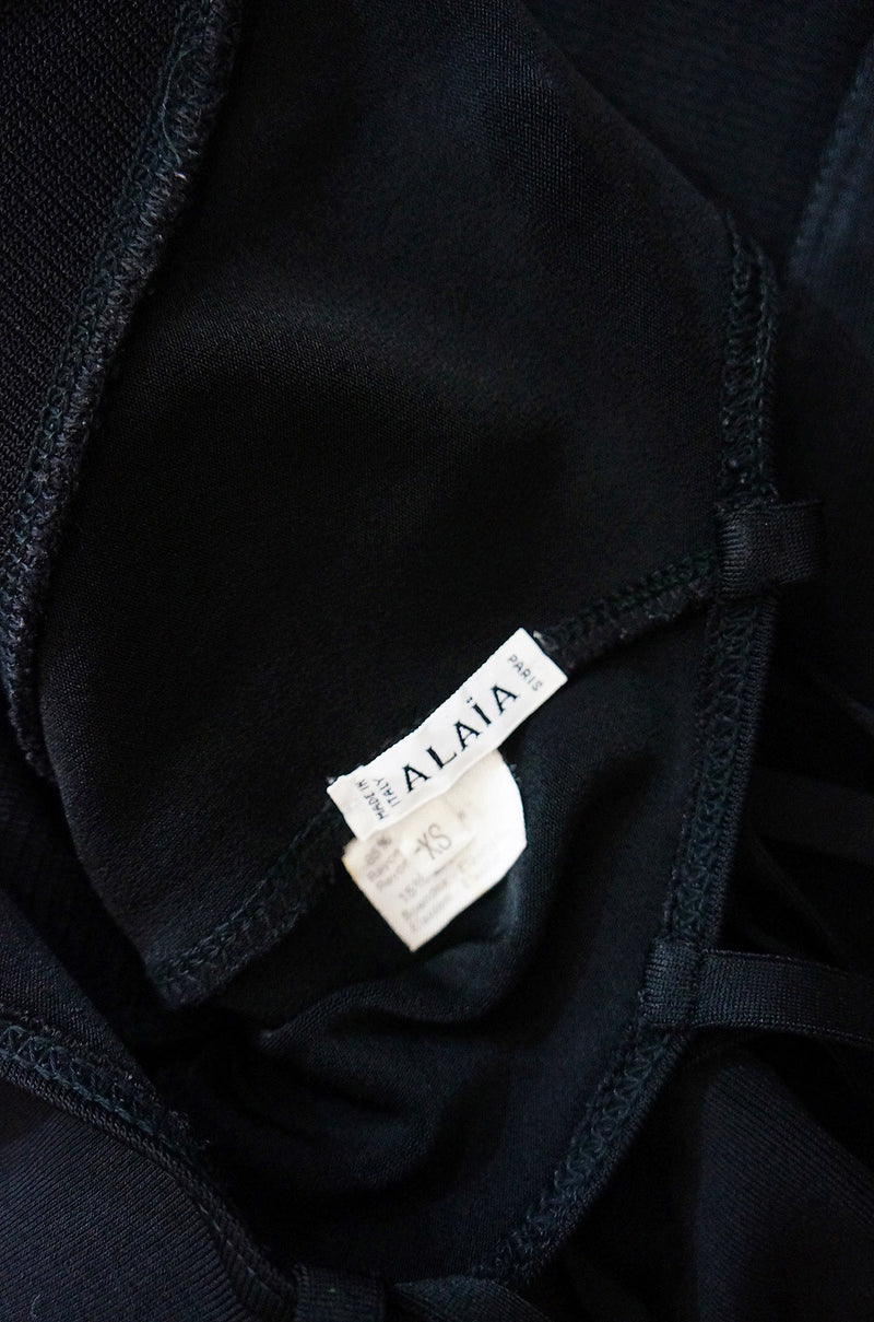 1980s Alaia Multi Strap Corset Dress