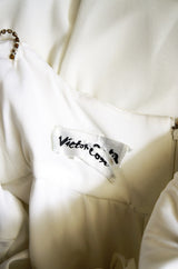 1970s Silk Goddess Victor Costa Gown