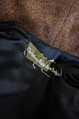 1960s Christian Dior Brown Wool Suit