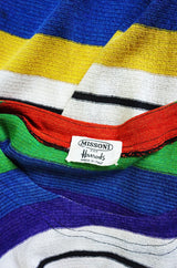 1970s Vivid Striped Knit Missoni Dress
