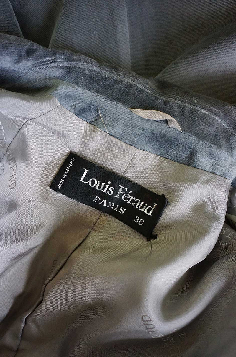 Early 1970s Louis Feraud Velvet Suit