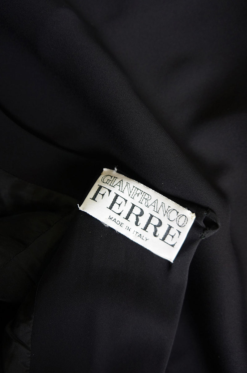 1990s Sleek Gianfranco Ferre Silk Gown