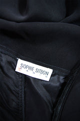 1980s Sophie Sitbon Silk Chiffon Dress