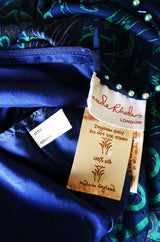 1970s Beaded Zandra Rhodes Silk Dress