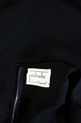 1950s Paul Sachs Dress w Silk Overskirt