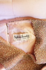 1960s Silver Glass Bead Dress