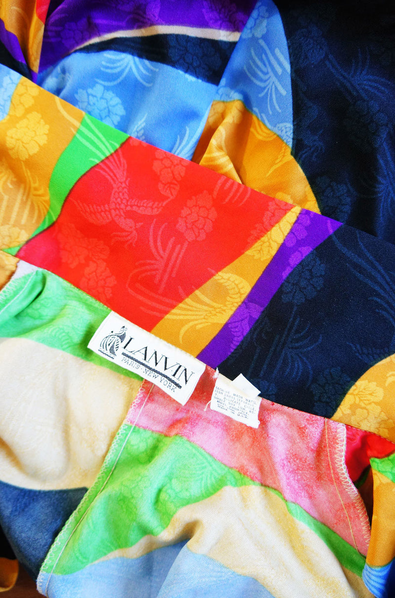 1970s Rare Lanvin Multi Colour Jumpsuit