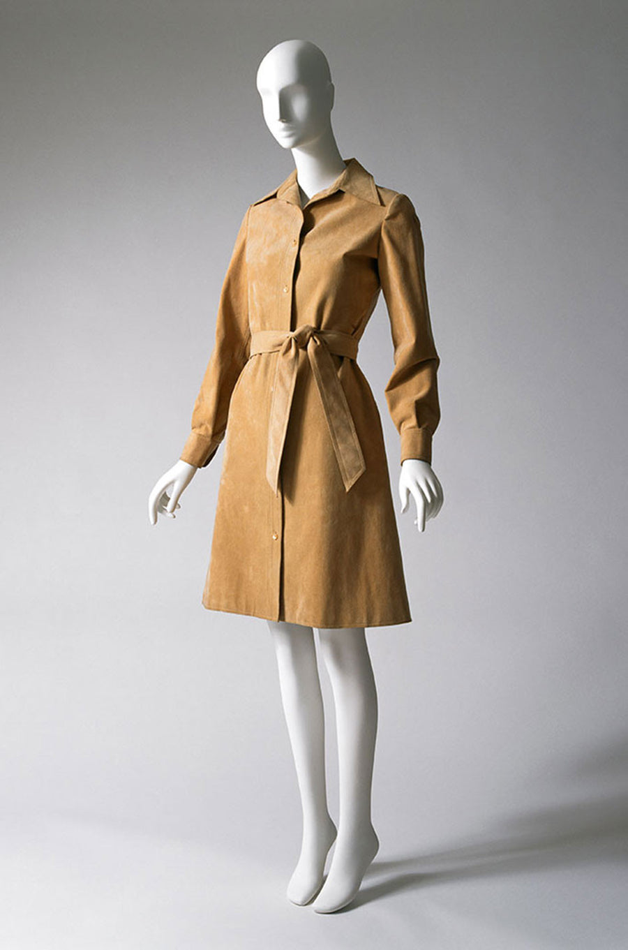 Museum Held c1972 Halston Ultrasuede Cream Dress – Shrimpton Couture