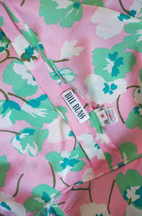 1970s Bill Blass Silk Pink & Green Set