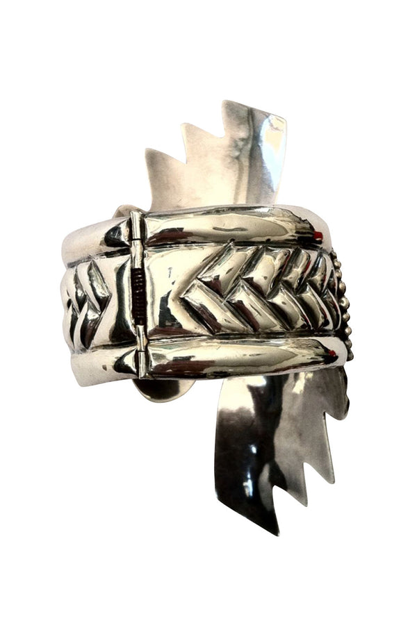 Silver Taxco Mexico Clamper circa 1950s