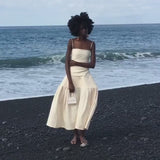 Spring 2018 Jacquemus by Simon Porte 'La Bomba' Closing Look Hoop Skirt Dress
