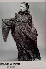 Fall 1977 Ad Campaign Yves Saint Laurent Dress
