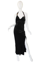 1990s Galliano for Christian Dior Velvet Gown