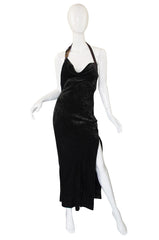 1990s Galliano for Christian Dior Velvet Gown