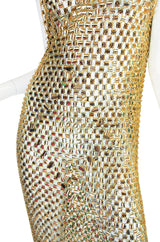 Rare 1970s Paco Rabanne Chain Mail Dress & Headpiece