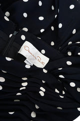 1980s Oscar de la Renta Dot Dress