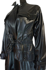Documented 1973 Yves Saint Laurent Patent Finish Trench