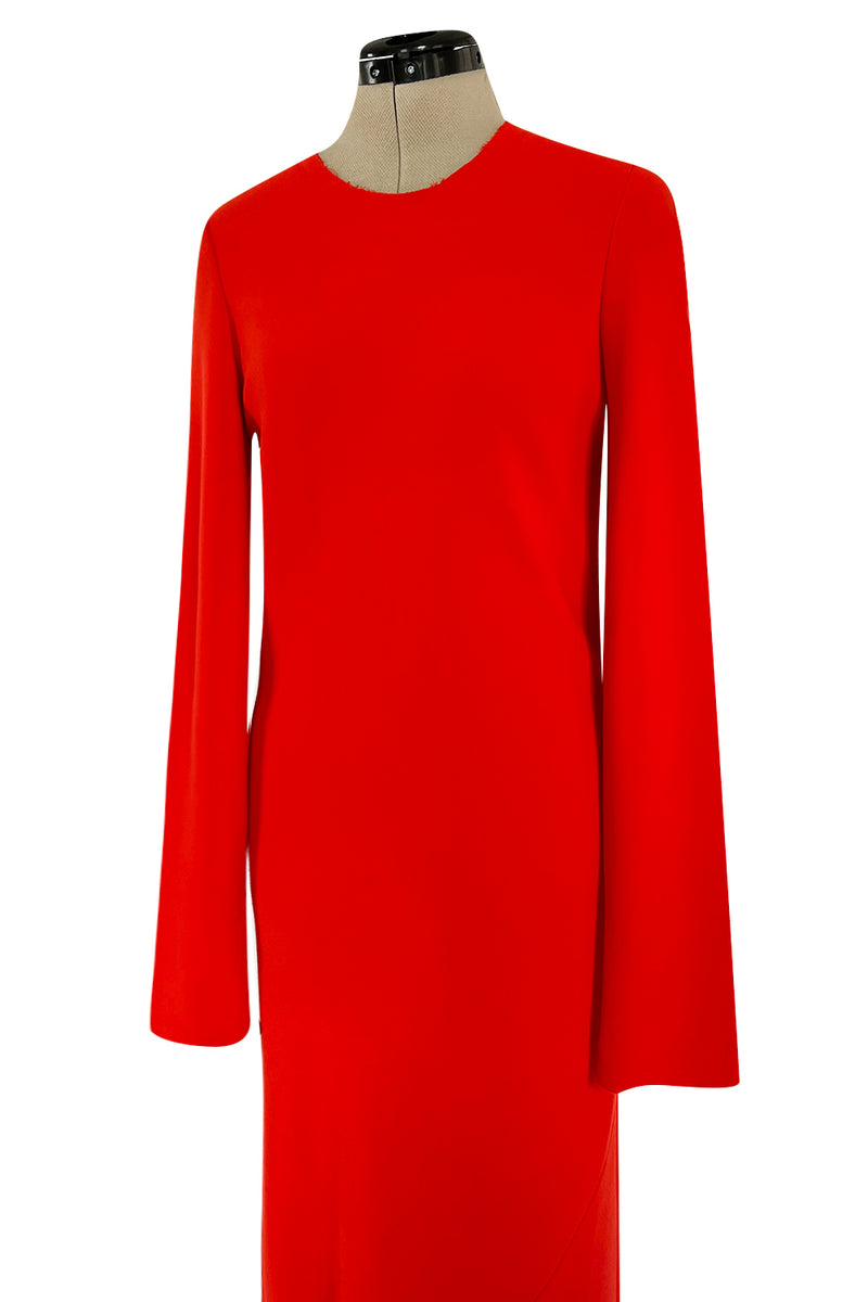 Fabulous Fall 2018 Maison Margiela by John Galliano Line 4 Full Length Red Sheath Dress