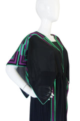 c1970-74 Janice Wainwright Embroidered Caftan Tabard & Skirt Set