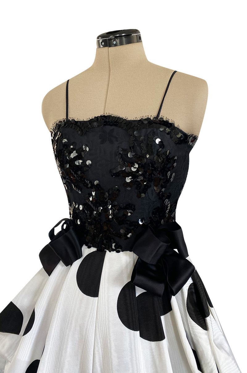 Gorgeous Vintage Louis Feraud Haute Couture Black Dress With 