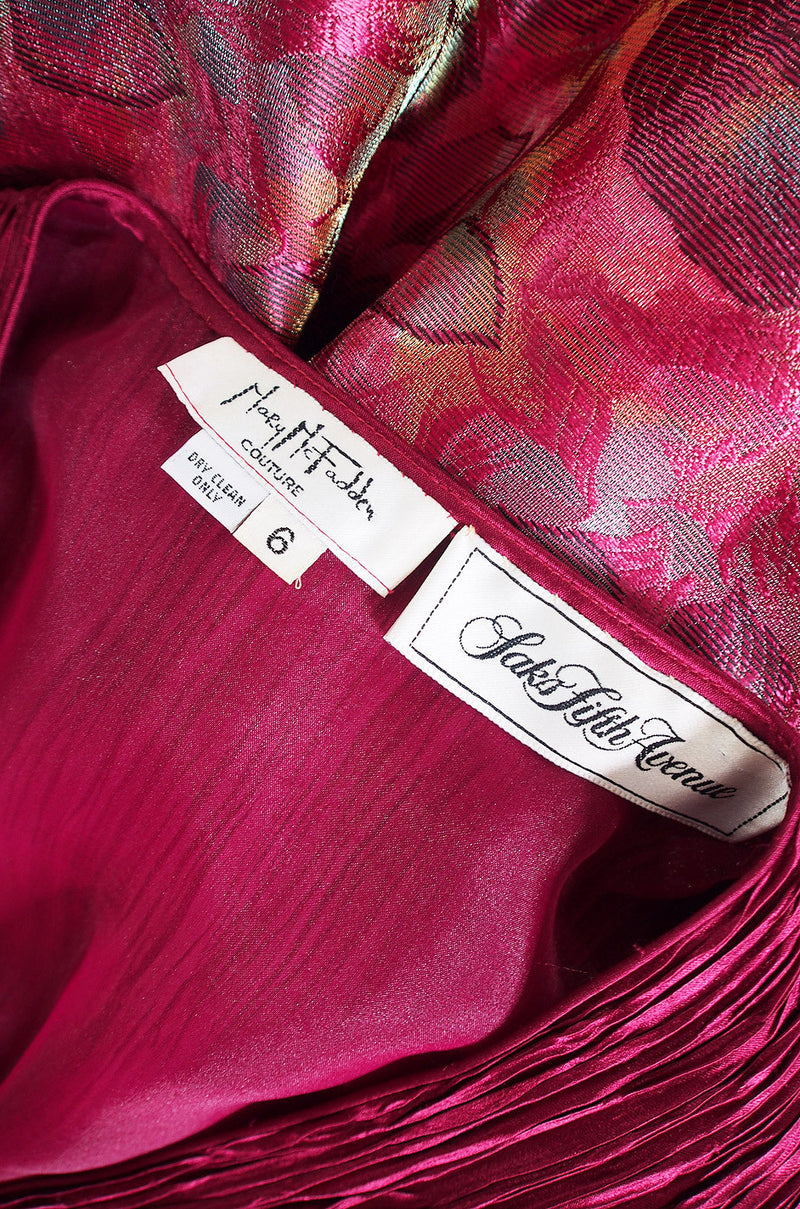 1980s Mary MacFadden Couture Sequin Gown