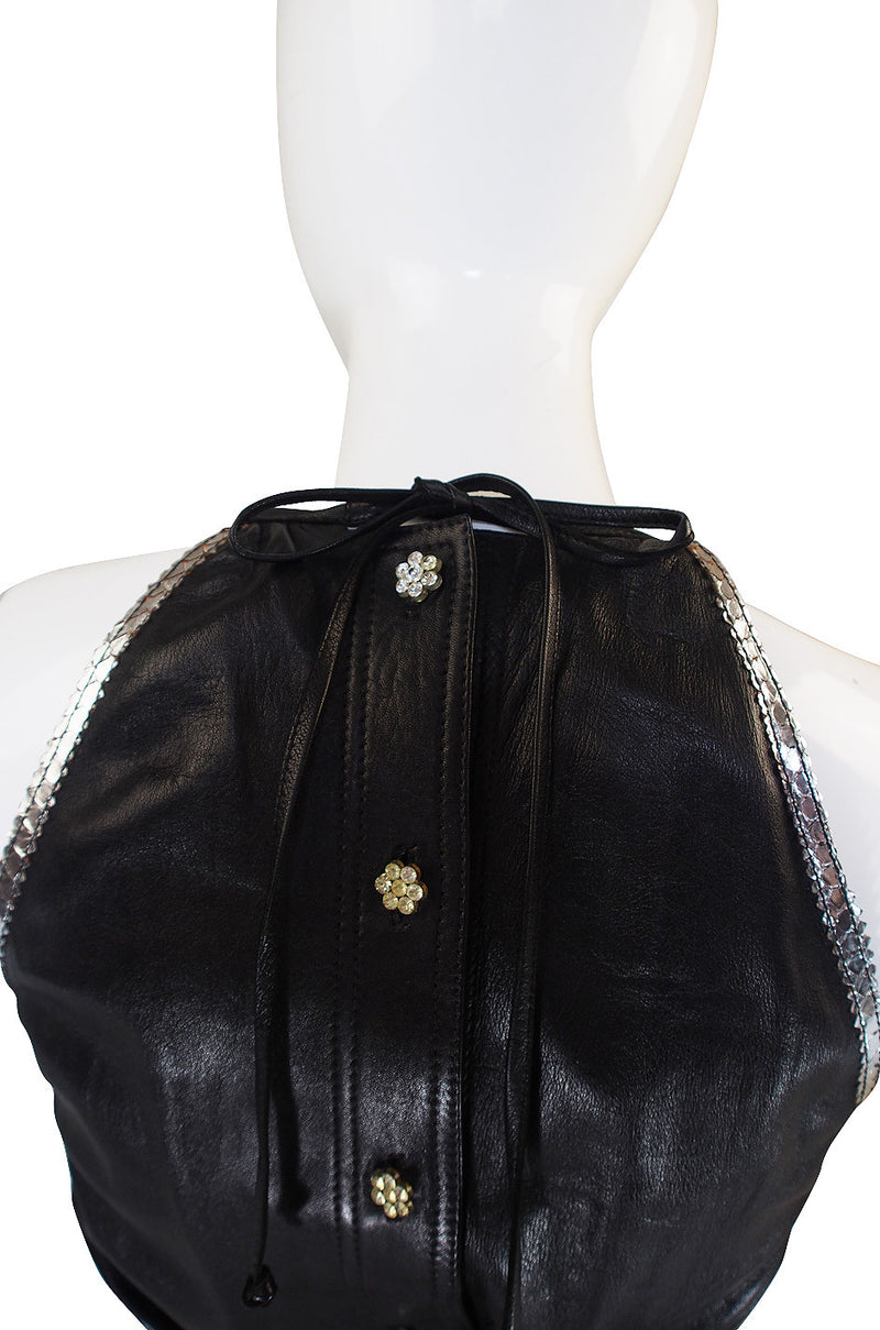 Exceptional & Rare 1972 Jean Muir Leather Dress