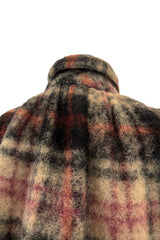 Fabulous Fall 1978 Geoffrey Beene Runway Oversized Mohair Blanket Cocoon Coat