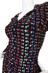 Runway F/W 1988-89 Patrick Kelly Multi Color Bow Dress