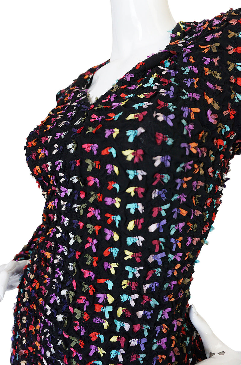Runway F/W 1988-89 Patrick Kelly Multi Color Bow Dress