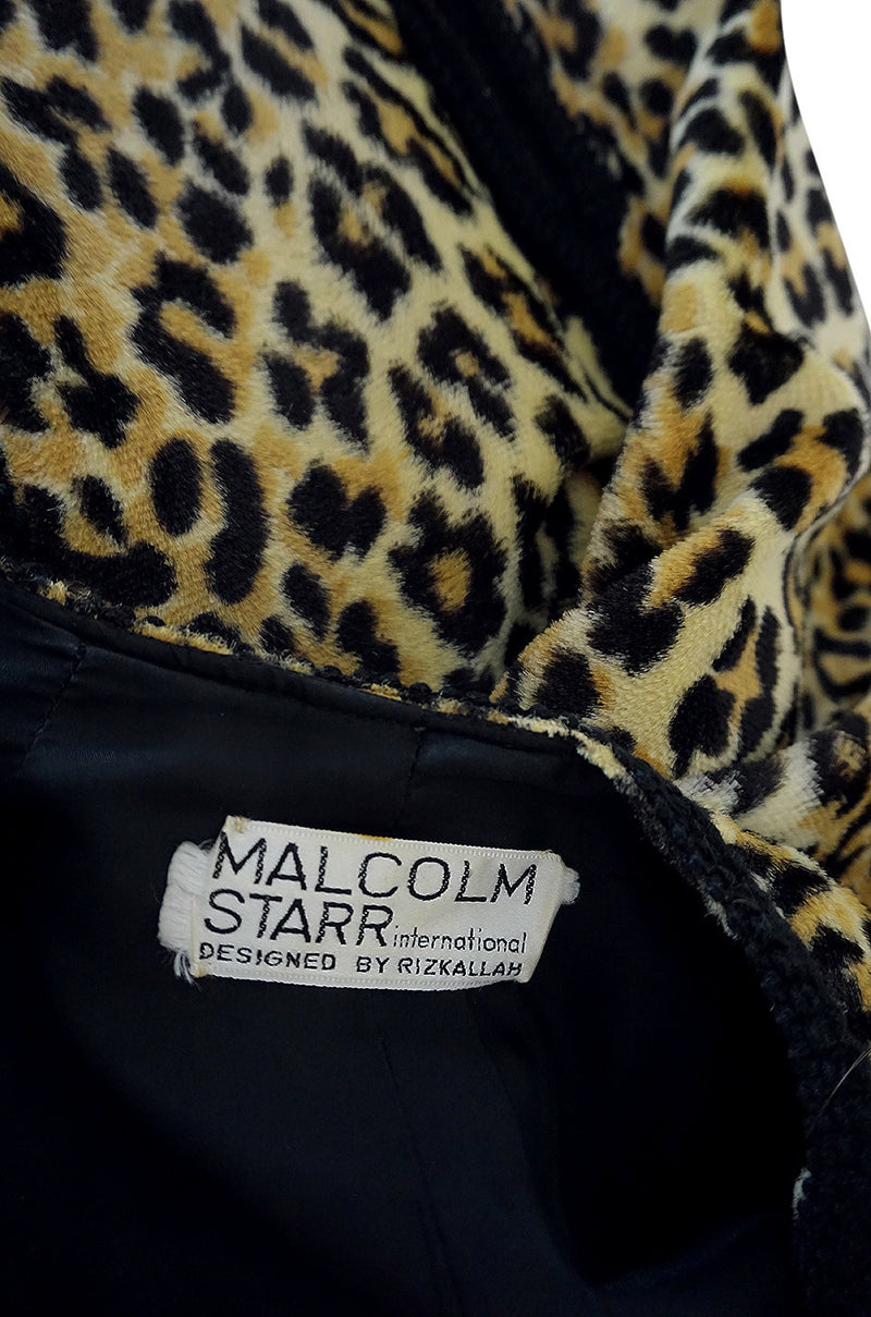 Statement c1969-75 Malcolm Starr Leopard Caftan Dress