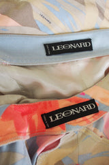 1970s Leonard Pink & Coral Mini & Crop Jacket