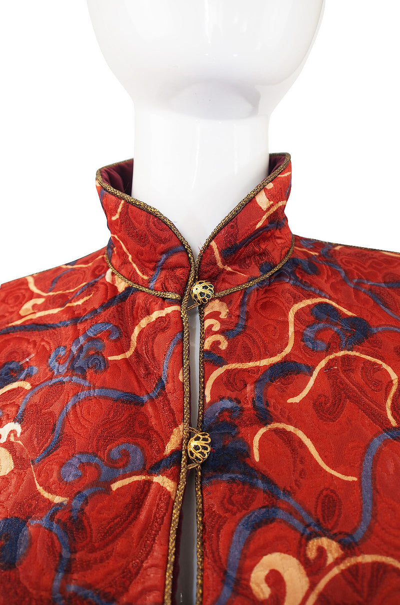 Documented 1993 Yves Saint Laurent Silk Coat