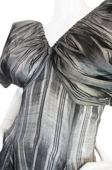 1970s Yves Saint Laurent Silk Dress with Exceptional Lines