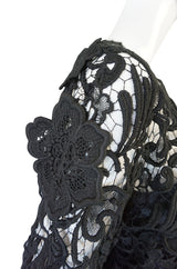 F/W 2008 Prada Runway Wait Listed Black Lace Dress