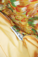 1960s Yellow Metallic Silk Malcolm Starr