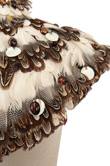 Important Fall 2004 Alexander McQueen 'Pantheon Ad Lecum' Runway Feather & Bead Collar