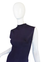 1980s Early Azzedine Alaia Dress & Jacket Purple Set