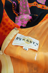 1970s Print Dynasty Jersey Jumpsuit
