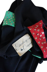 Late 1930s Eisenberg & Sons Originals Heart Sequin Dress
