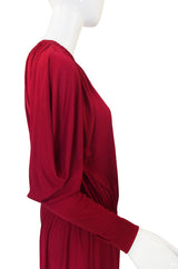1970s Numbered Christian Dior Off Shoulder Dress