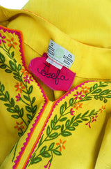1960s Cotton Embroidered Josefa Caftan