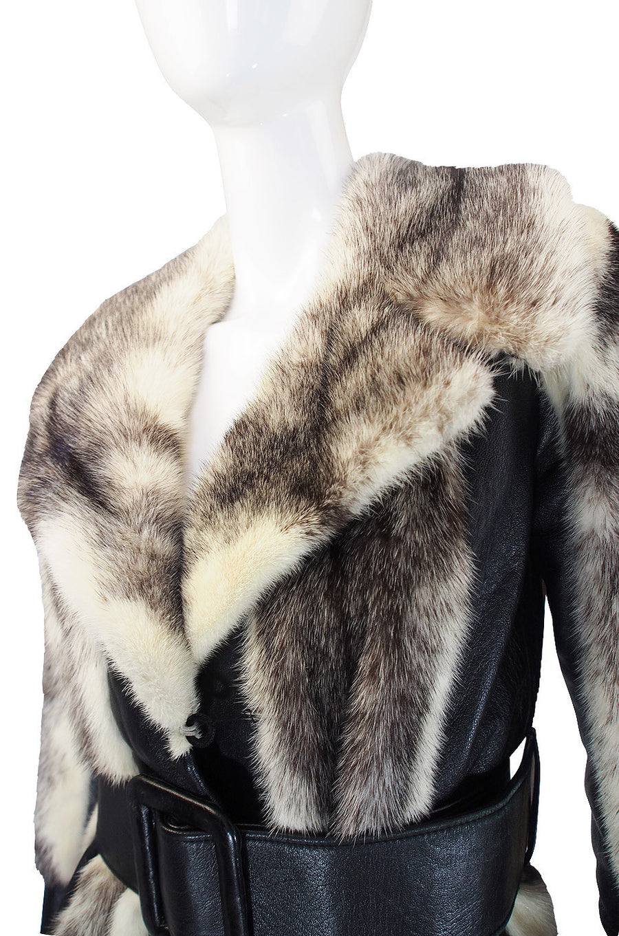1970s Belted Leather & Mink Fur Jacket – Shrimpton Couture
