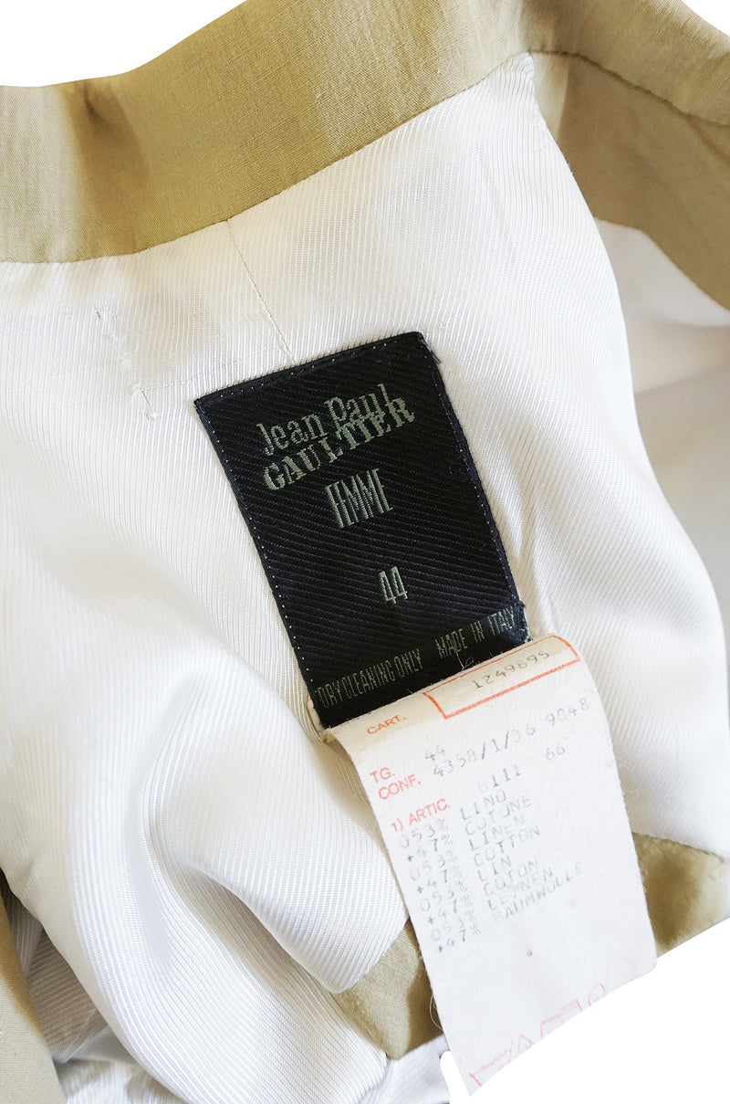 Spring 1989 Jean Paul Gaultier Cut Out Corset or Cage Jacket